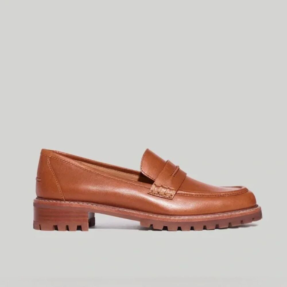 Madewell The Corinne Lug Sole Loafer - Tan 10 - Picture 2 of 11